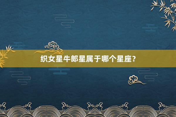 织女星牛郎星属于哪个星座？